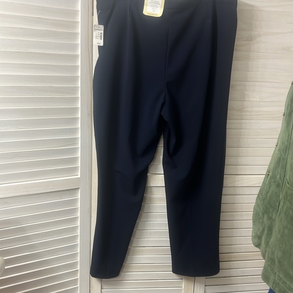 Tummy Control Slacks.  Navy.  Short length - Picture 5 of 9